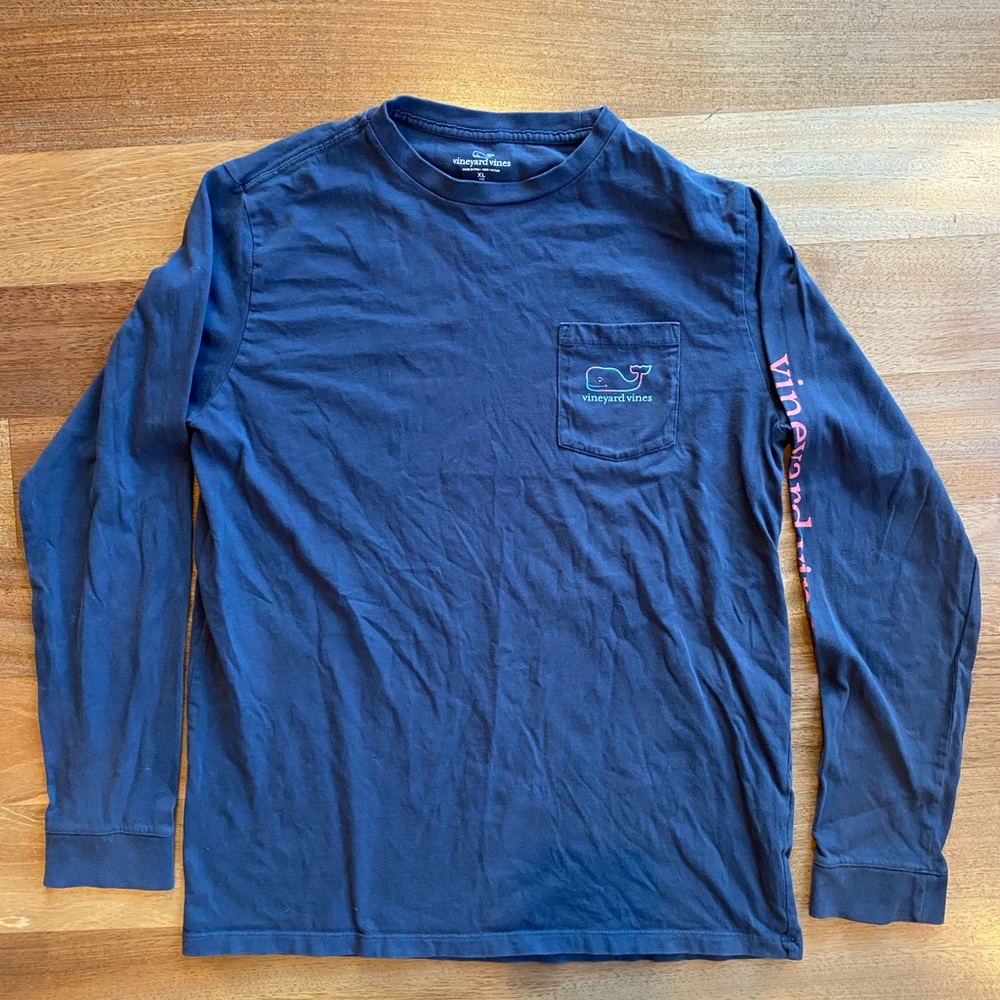 Boys XL Size 18 Vineyard Vines long sleeve t-shirt
